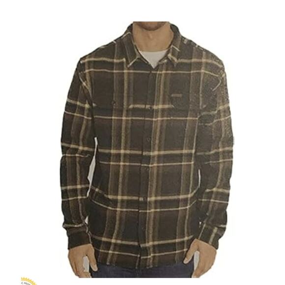 Orvis Big Bear Heavyweight Double Brushed Flannel Button Up Shirt Mens XXL Plaid - Picture 2 of 9